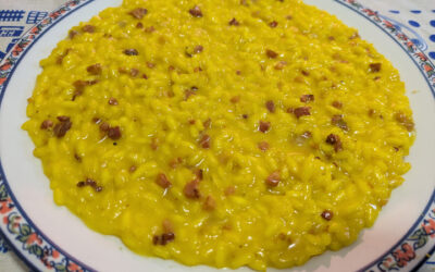Risotto allo zafferano e speck
